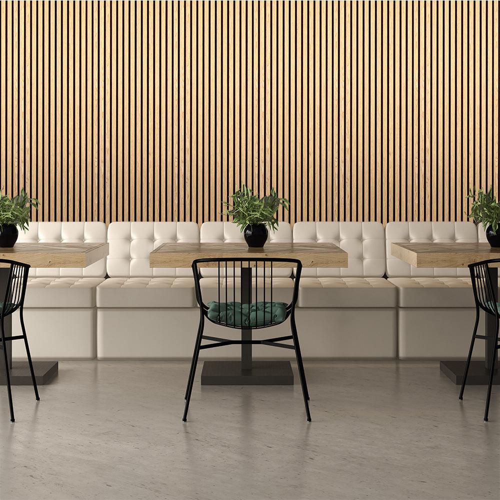 Refined Sound, Refined Taste Acoustic Innovation in Fine Dining with OAK Wood Slats - Rosen Stadts