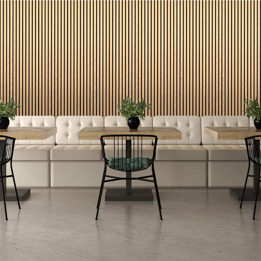 Refined Sound, Refined Taste Acoustic Innovation in Fine Dining with OAK Wood Slats - Rosen Stadts